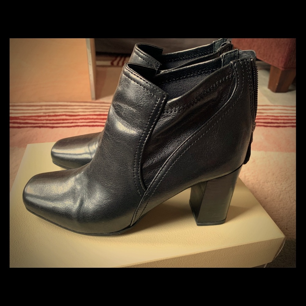 Leather boots